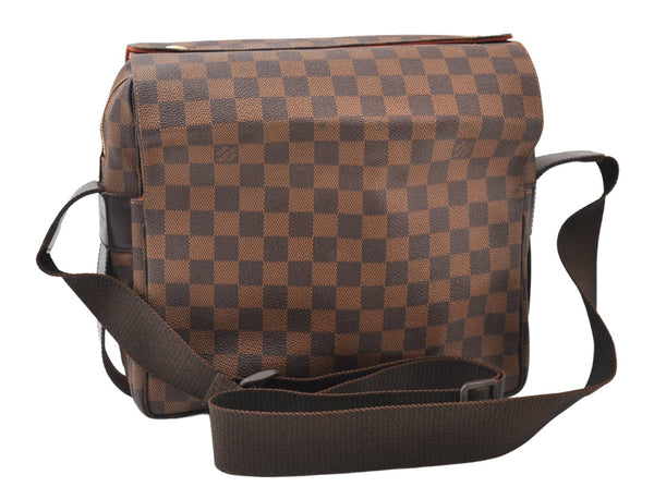 Authentic Louis Vuitton Damier Naviglio Shoulder Cross Body Bag N45255 LV 3047F