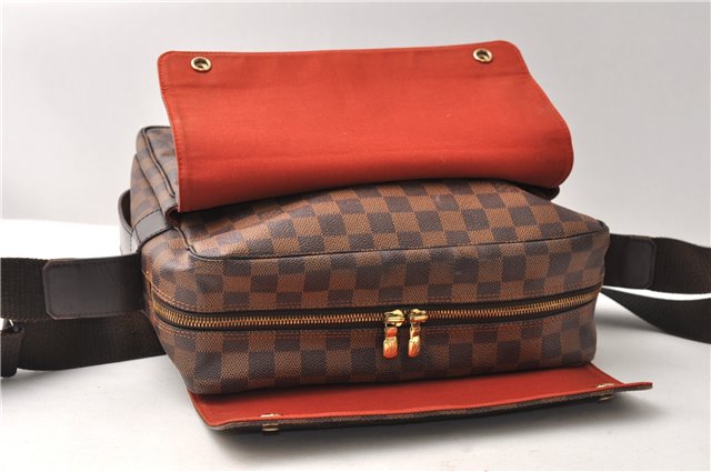 Authentic Louis Vuitton Damier Naviglio Shoulder Cross Body Bag N45255 LV 3047F