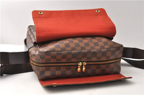 Authentic Louis Vuitton Damier Naviglio Shoulder Cross Body Bag N45255 LV 3047F