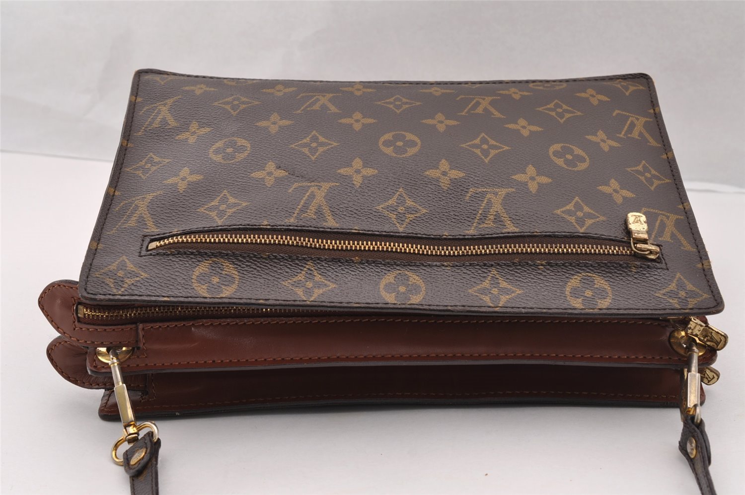 Authentic Louis Vuitton Monogram Enghien Shoulder Cross Bag M51205 LV 3047I