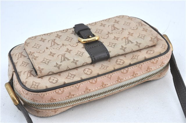 Auth Louis Vuitton Monogram Mini Juliet MM Shoulder Cross Bag M92218 Beige 3048B