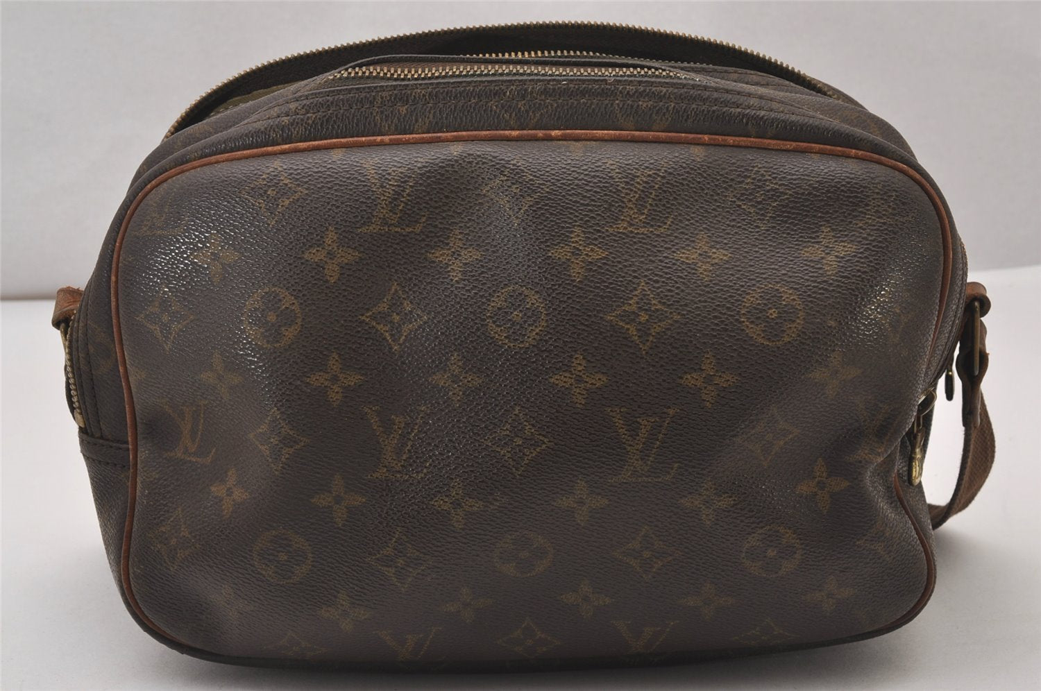 Authentic Louis Vuitton Monogram Reporter PM Shoulder Cross Bag M45254 LV 3048I