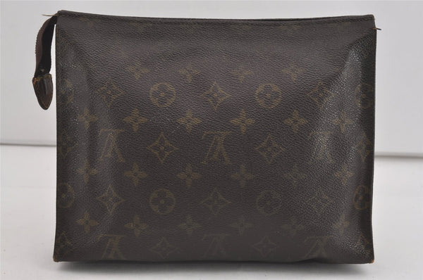 Auth Louis Vuitton Monogram Poche Toilette 26 Cosmetics Pouch Old Model LV 3049I