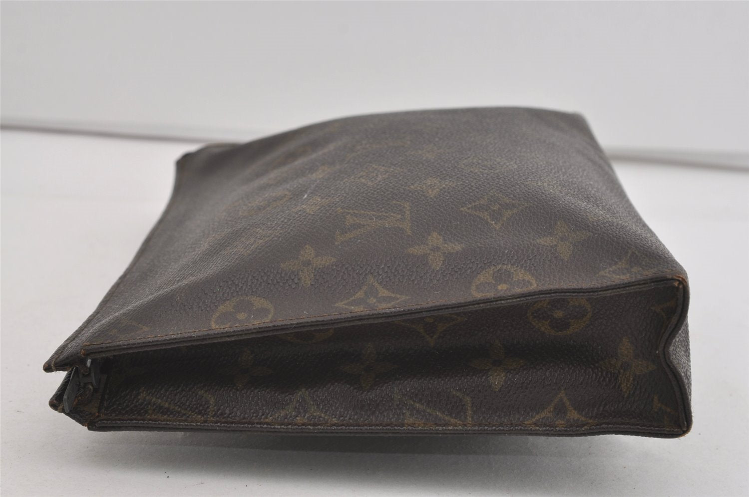 Auth Louis Vuitton Monogram Poche Toilette 26 Cosmetics Pouch Old Model LV 3049I