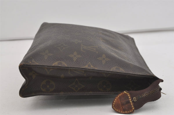 Auth Louis Vuitton Monogram Poche Toilette 26 Cosmetics Pouch Old Model LV 3049I