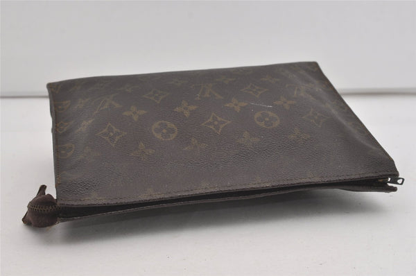 Auth Louis Vuitton Monogram Poche Toilette 26 Cosmetics Pouch Old Model LV 3049I