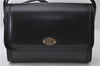 Authentic GUCCI Shoulder Cross Body Bag Purse GG Leather Black 3050D