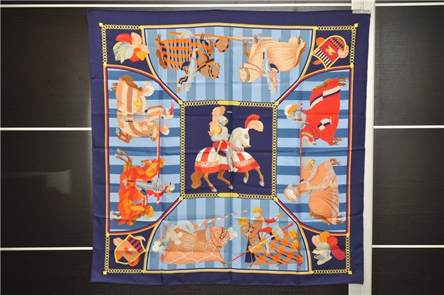 Authentic HERMES Carre 90 Scarf 