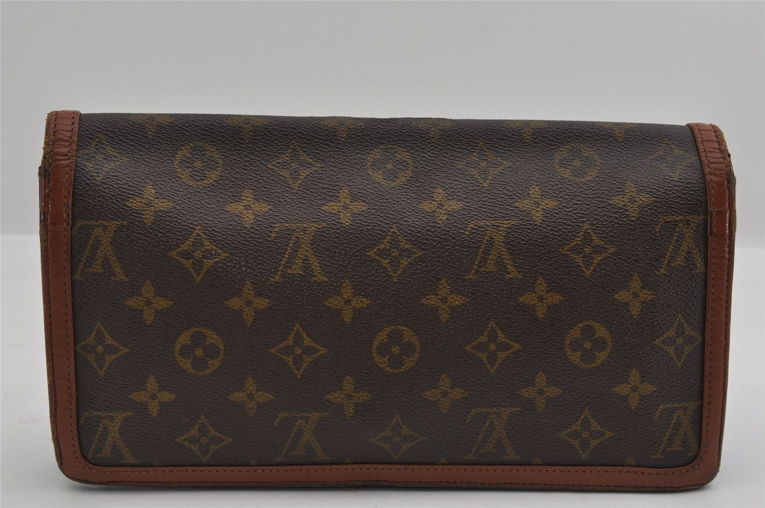 Auth Louis Vuitton Monogram Pochette Dame GM Clutch Hand Bag Old Model LV 3051I