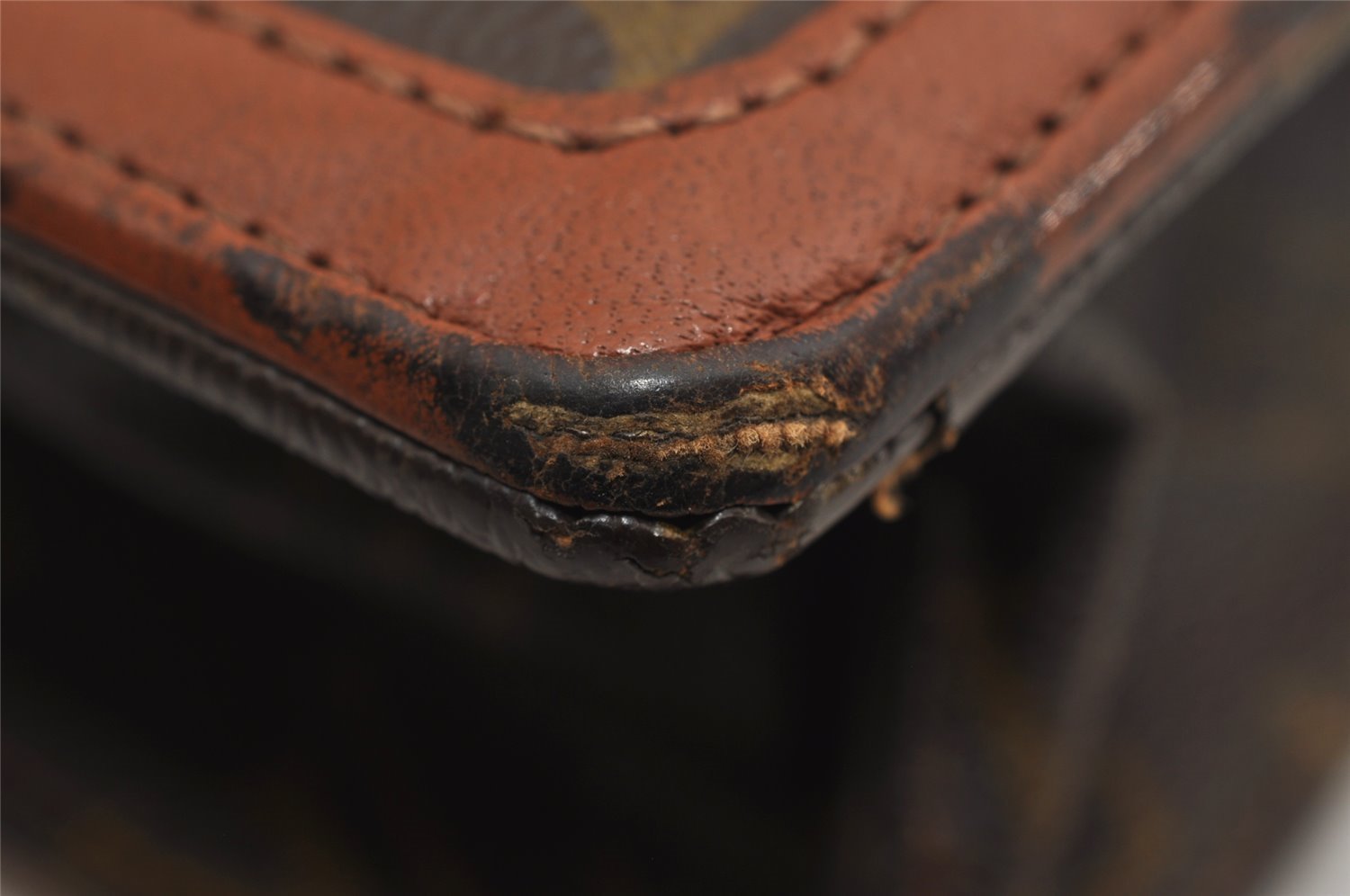 Auth Louis Vuitton Monogram Pochette Dame GM Clutch Hand Bag Old Model LV 3051I