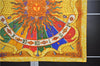 Authentic HERMES Carre 90 Scarf "CARPE DIEM" Silk Yellow 3056E