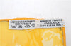 Authentic HERMES Carre 90 Scarf "CARPE DIEM" Silk Yellow 3056E