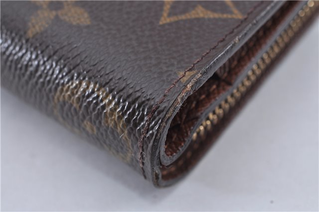 Authentic Louis Vuitton Monogram Compact Zip Bifold Wallet Purse M61667 LV 3056F