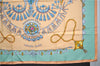 Authentic HERMES Carre 90 Scarf "Parures Des Sables" Silk Orange 3059E