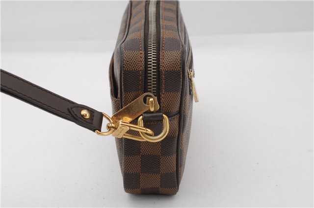 Authentic Louis Vuitton Damier Pochette Billets Macao Clutch Bag N61739 LV 3059F