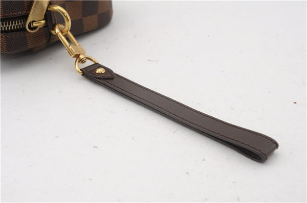 Authentic Louis Vuitton Damier Pochette Billets Macao Clutch Bag N61739 LV 3059F