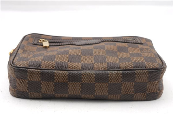 Authentic Louis Vuitton Damier Pochette Billets Macao Clutch Bag N61739 LV 3059F