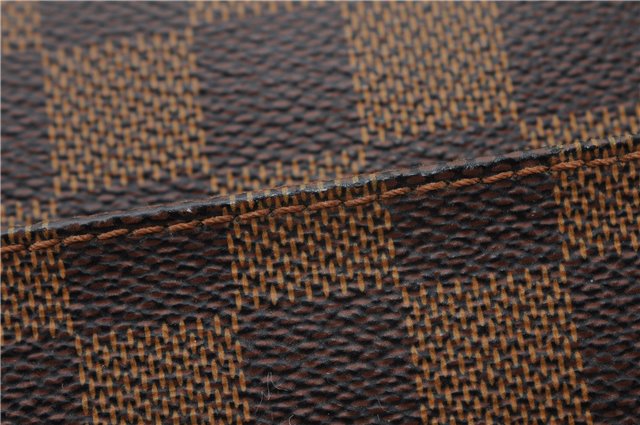 Authentic Louis Vuitton Damier Pochette Billets Macao Clutch Bag N61739 LV 3059F