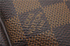 Authentic Louis Vuitton Damier Pochette Billets Macao Clutch Bag N61739 LV 3059F