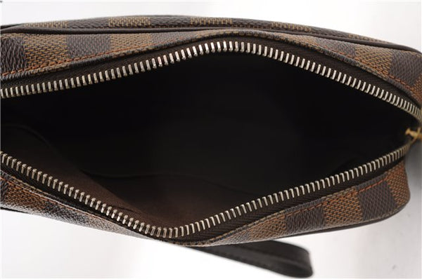 Authentic Louis Vuitton Damier Pochette Billets Macao Clutch Bag N61739 LV 3059F