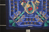 Authentic HERMES Carre 90 Scarf "Aux Champs" Silk Navy 3060E