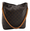 Authentic Louis Vuitton Monogram Looping GM Shoulder Bag M51145 LV 3063F