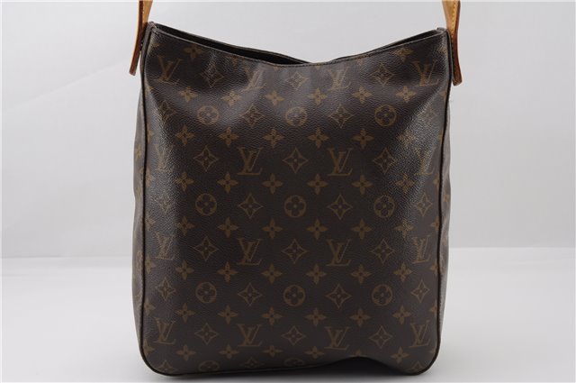 Authentic Louis Vuitton Monogram Looping GM Shoulder Bag M51145 LV 3063F
