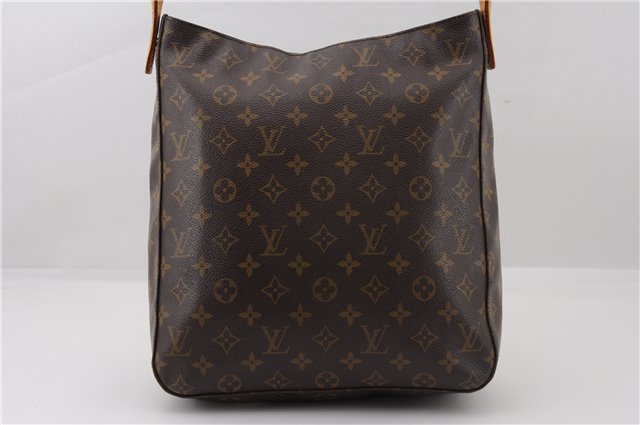 Authentic Louis Vuitton Monogram Looping GM Shoulder Bag M51145 LV 3063F