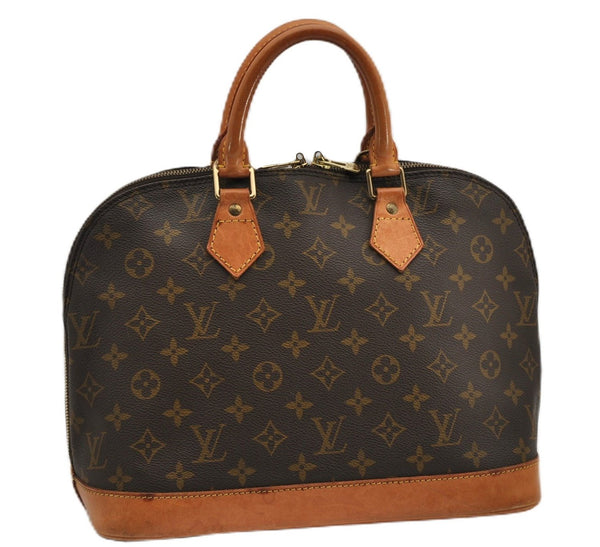Authentic Louis Vuitton Monogram Alma Hand Bag Purse M51130 LV 3066F