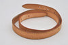 Authentic Louis Vuitton Leather Shoulder Strap For Bucket GM 31.9" Beige 3070I