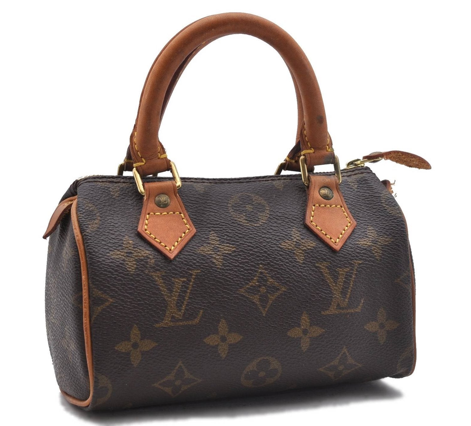 Authentic Louis Vuitton Monogram Mini Speedy Hand Bag Purse M41534 LV 3074D