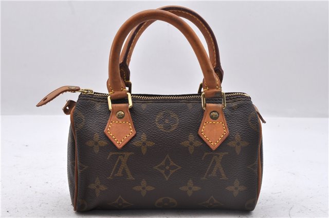 Authentic Louis Vuitton Monogram Mini Speedy Hand Bag Purse M41534 LV 3074D