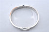 Authentic HERMES Clic Clac PM Bangle Bracelet White Silver Box 3074F