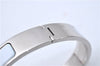 Authentic HERMES Clic Clac PM Bangle Bracelet White Silver Box 3074F