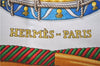 Authentic HERMES Carre 90 Scarf "LES TAMBOURS" Silk Red 3079E