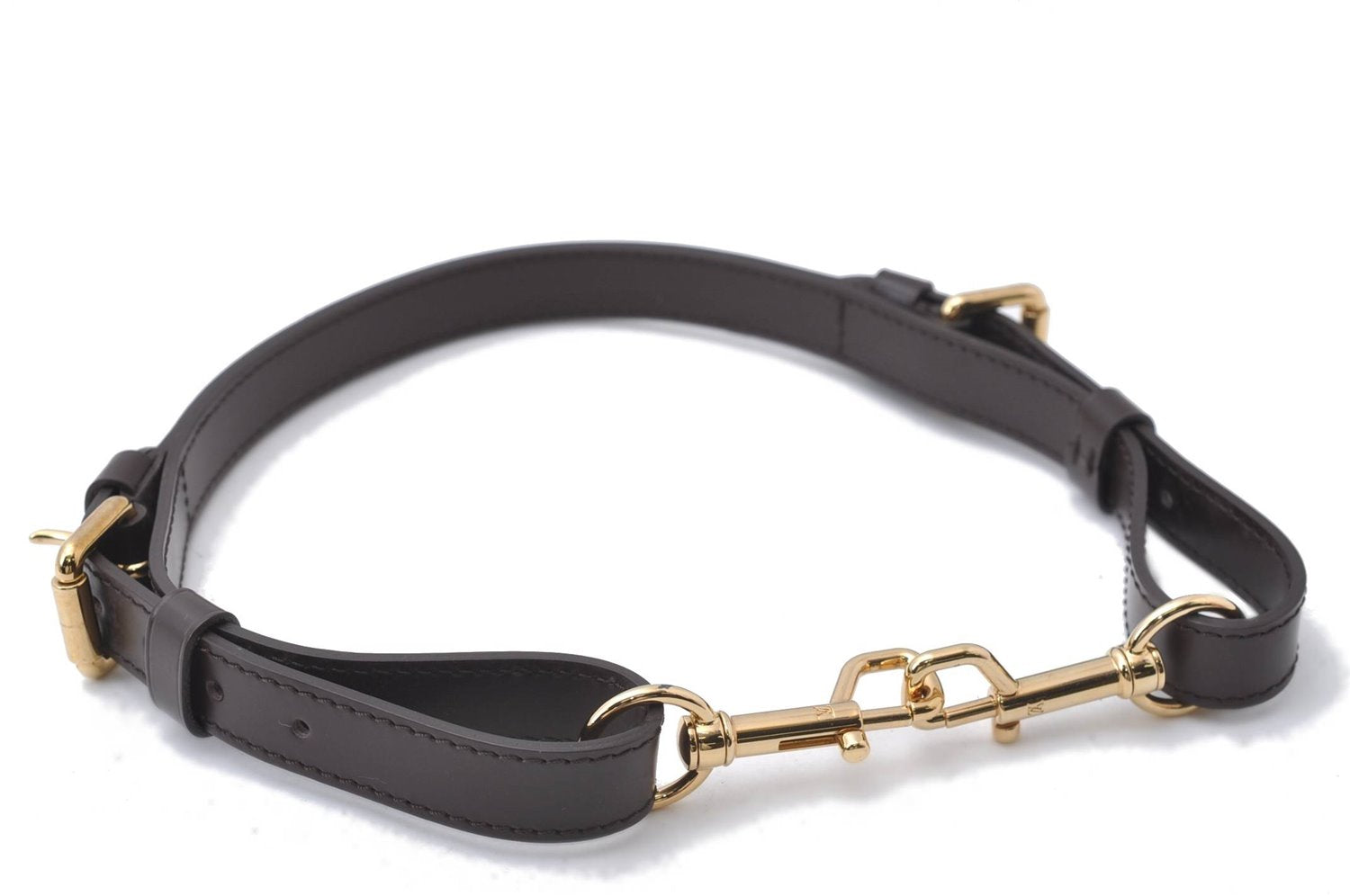 Authentic Louis Vuitton Leather Shoulder Strap Brown 21.7-25
