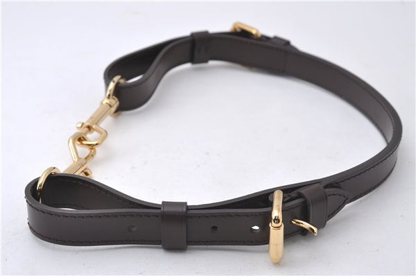 Authentic Louis Vuitton Leather Shoulder Strap Brown 21.7-25"LV 3082D