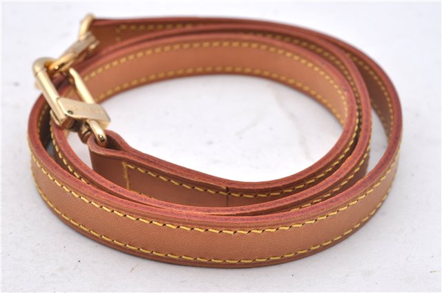 Authentic Louis Vuitton Leather Shoulder Strap Beige 39