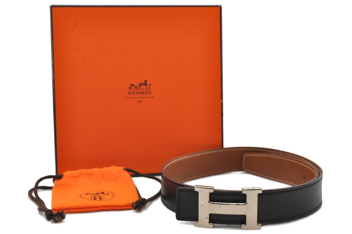 Auth HERMES Constance Ladies Leather Belt Size 70cm 27.6