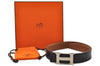 Auth HERMES Constance Ladies Leather Belt Size 70cm 27.6" Black Brown Box 3085D