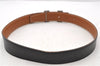 Auth HERMES Constance Ladies Leather Belt Size 70cm 27.6" Black Brown Box 3085D