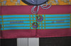 Authentic HERMES Carre 90 Scarf "Kimonos et Inros" Silk Purple 3085E