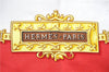 Authentic HERMES Carre 90 Scarf "Buckingham Palace" Silk Red 3087D