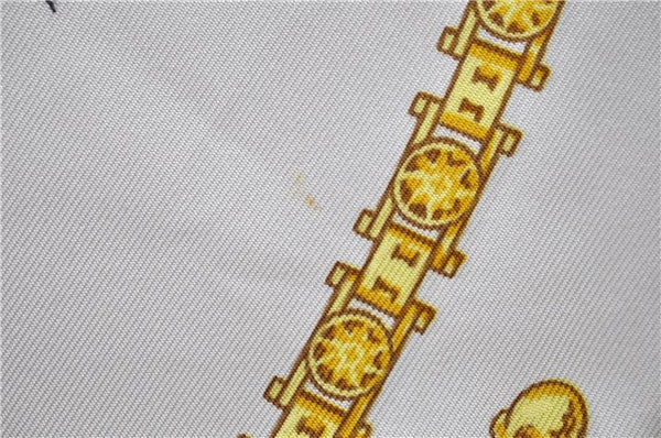 Authentic HERMES Carre 90 Scarf "Buckingham Palace" Silk Red 3087D