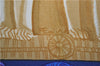 Authentic HERMES Carre 90 Scarf "TORANA" Silk Blue Beige Box 3087E