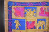 Authentic HERMES Carre 90 Scarf "TORANA" Silk Blue Beige Box 3087E