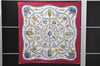 Authentic HERMES Carre 90 Scarf "Qu' importe le flacon" Silk Bordeaux Red 3089D