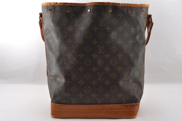 Authentic Louis Vuitton Monogram Noe Shoulder Drawstring Bag M42224 LV 3090I