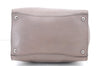 Authentic PRADA Leather Shoulder Hand Bag Gray 3091D