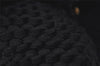 Authentic FENDI Chef Bag Vintage Shoulder Bag Purse Knit Leather Black 3091I